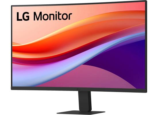 LG 27U421A-B 27'' FHD curved monitor with 100Hz refresh rate and USB-C port.